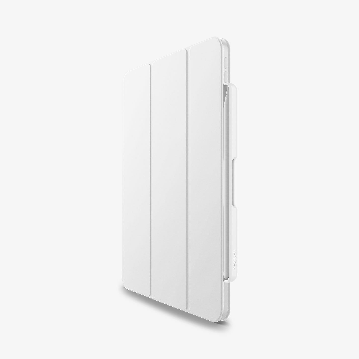 APP06266 - Apple Pencil Holder DA20 in White showing the side of the holder, front and partial side of the case
