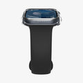 ACS08589 - Apple Watch 10 (42mm) Case Thin Fit in Crystal Clear showing the partial front and side