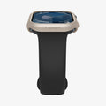 ACS08590 - Apple Watch 10 (42mm) Case Thin Fit in Starlight showing the partial front and side