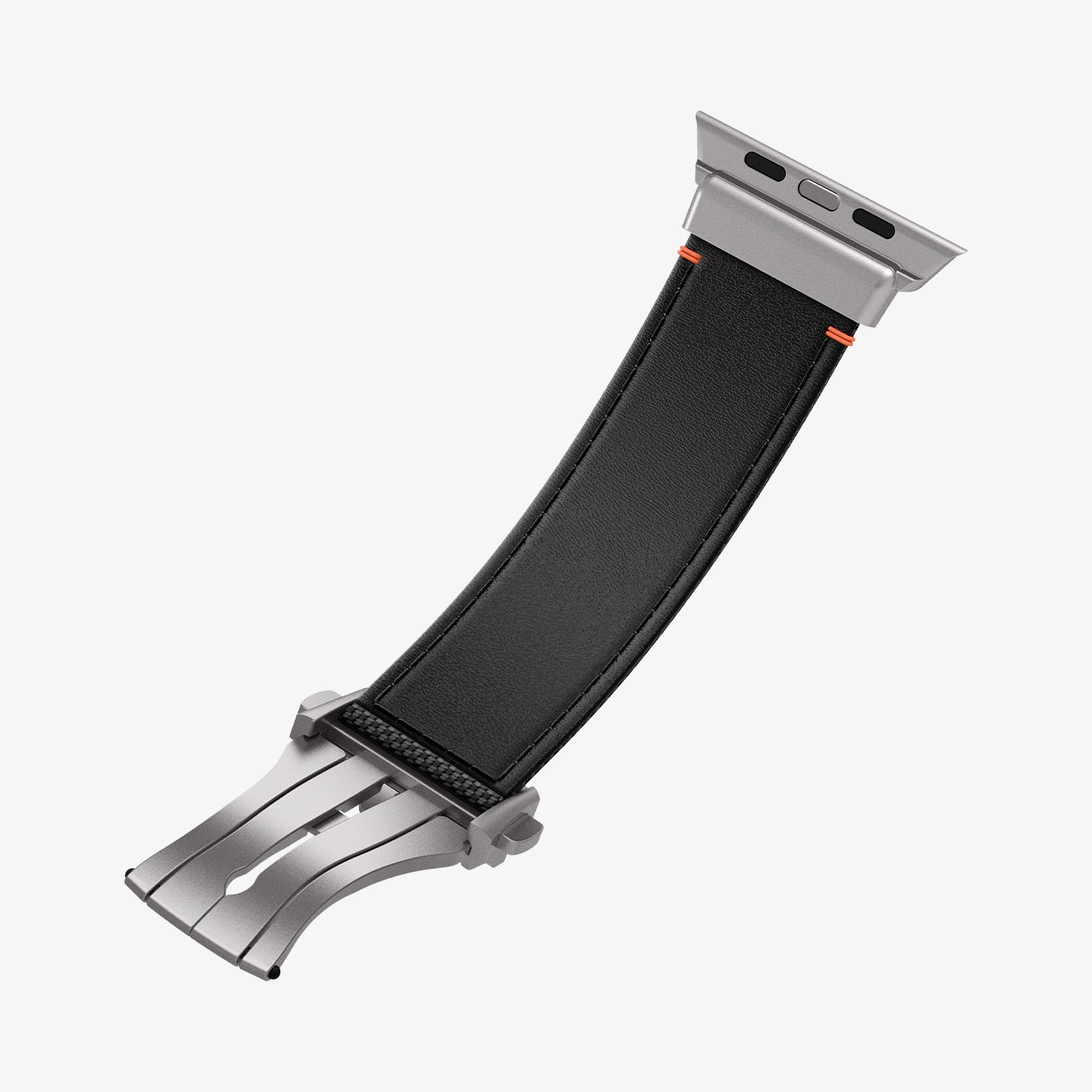 AMP09304 - Apple Watch Ultra (49mm) Classic Fit in Black showing the inner part of strap