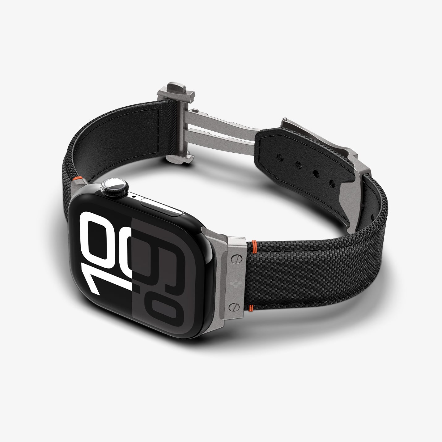 AMP09304 - Apple Watch Ultra (49mm) Classic Fit in Black showing the front, sides, inner sides and bottom