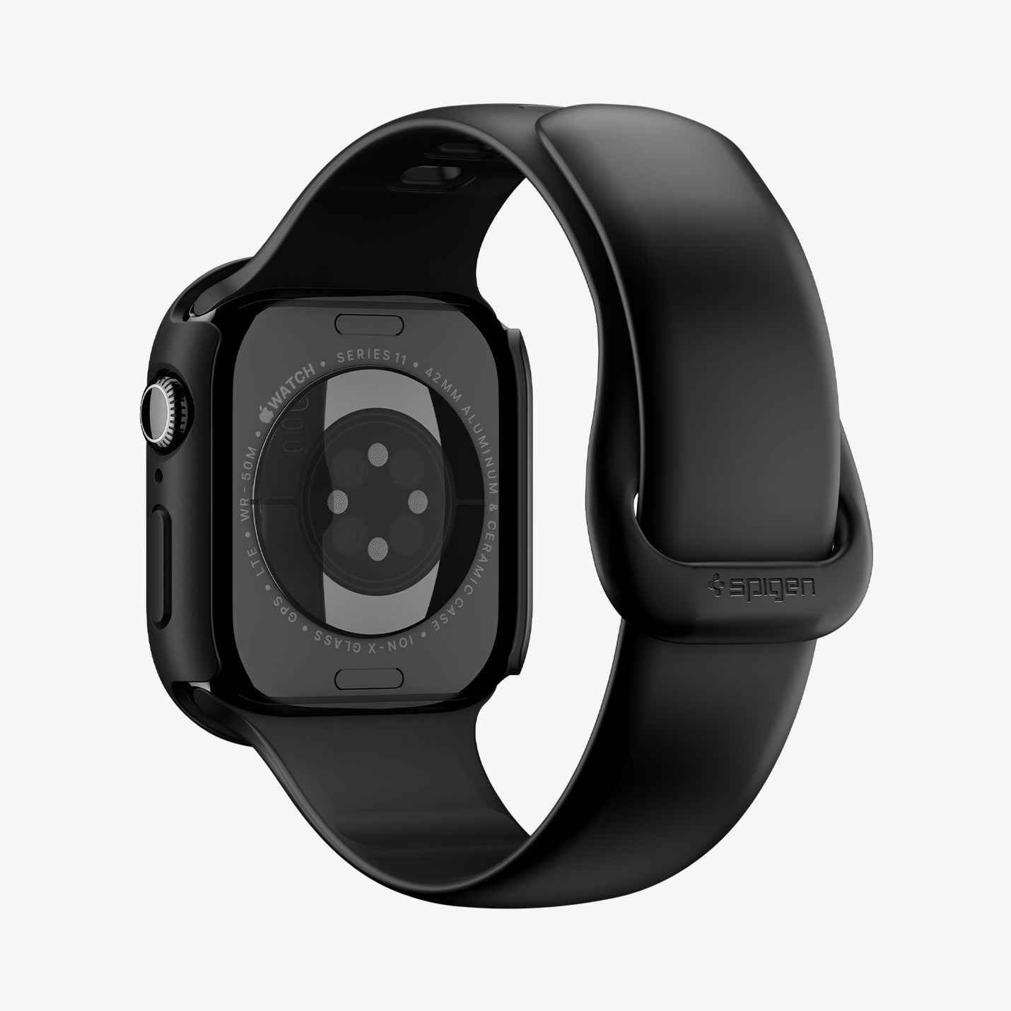 ACS11410 -  Apple Watch Series - Thin Fit 360 | Waterproof Ring (42mm) in Black showing side