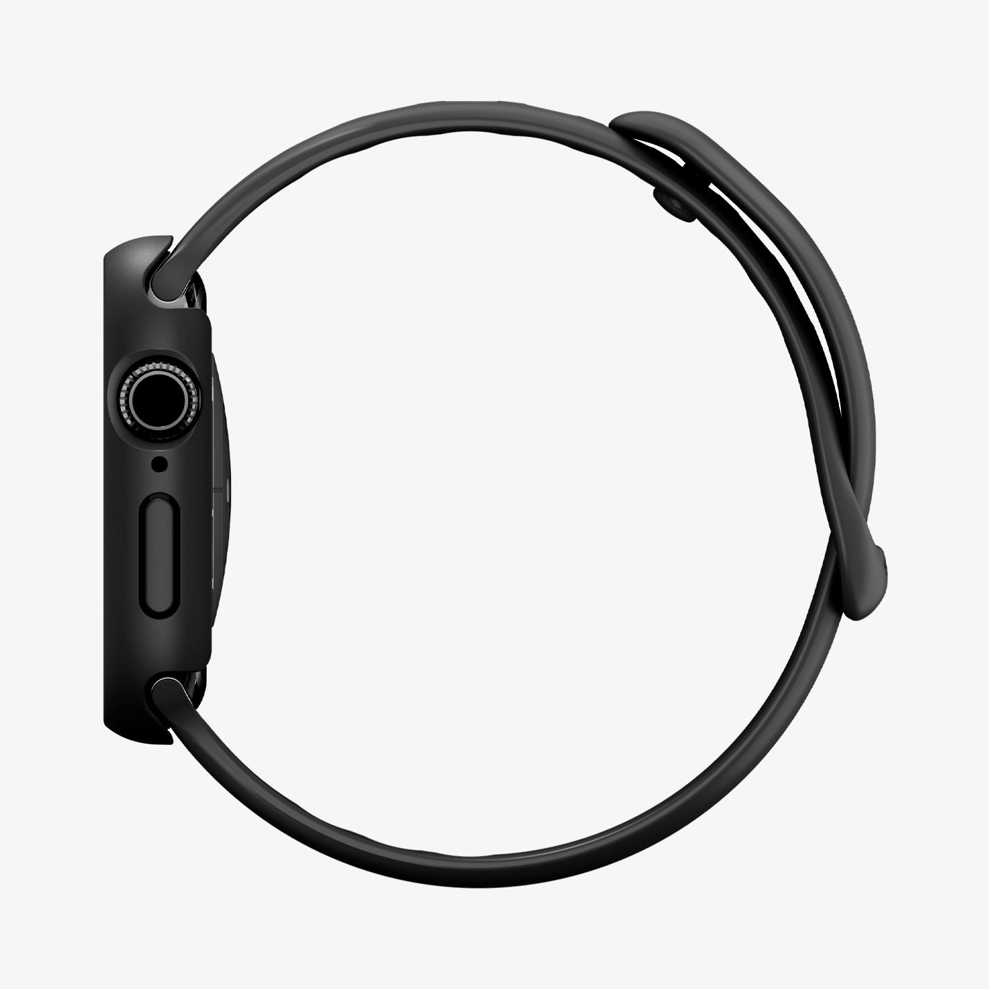 ACS11409 -  Apple Watch Series - Thin Fit 360 | Waterproof Ring Apple Watch 10/11 (46mm) in Black showing side