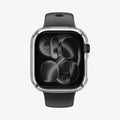 ACS11891 - Apple Watch Series 12(46mm) Case Thin Fit in Crystal Clear showing a front view of the slim protective case with a form fitted profile
