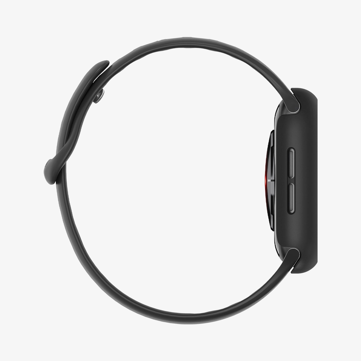 ACS11592 - Apple Watch Series Thin Fit 360 Apple Watch (44mm) in Black showing side