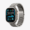 AMP09105 - Apple Watch Series - Modern Fit Titanium showing the front and inside of band