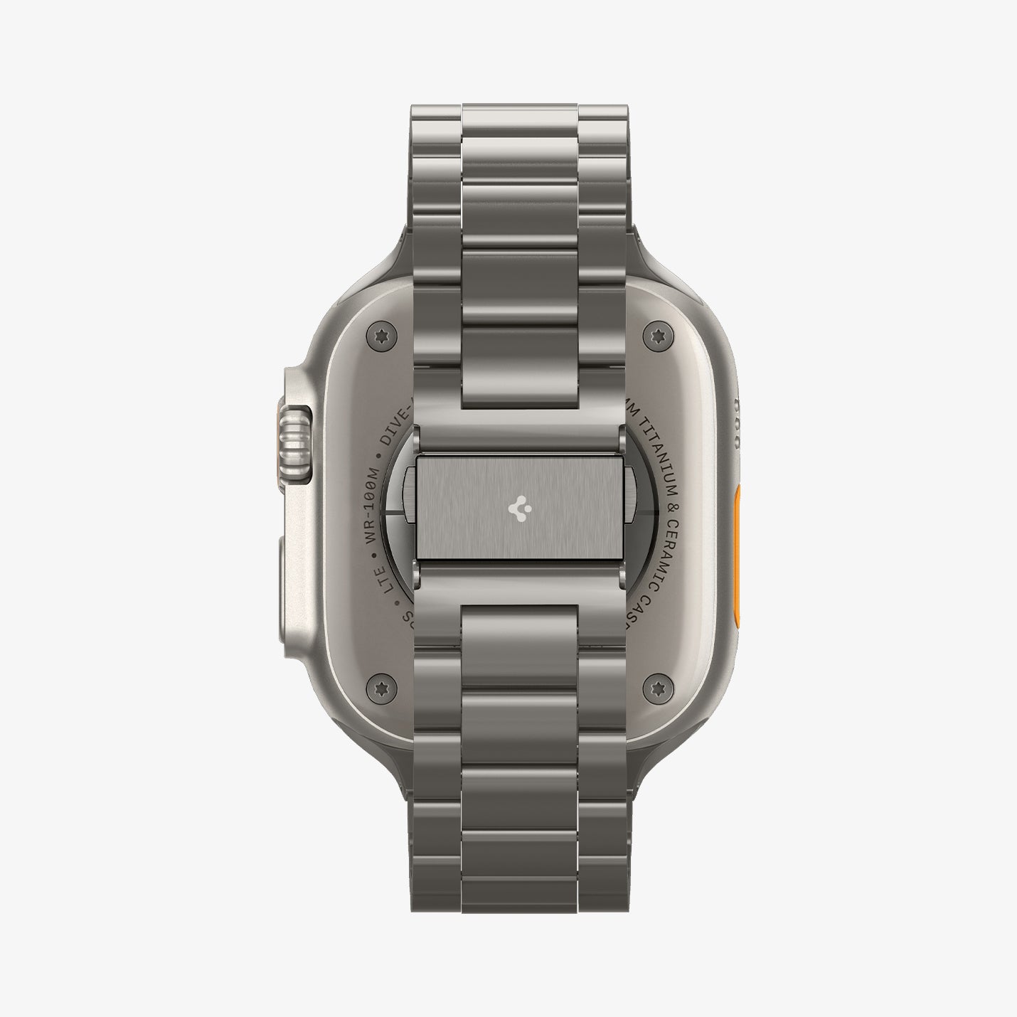 AMP09105 - Apple Watch Series - Modern Fit Titanium showing the back of band