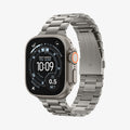 AMP09105 - Apple Watch Series - Modern Fit Titanium showing the front and inside of band
