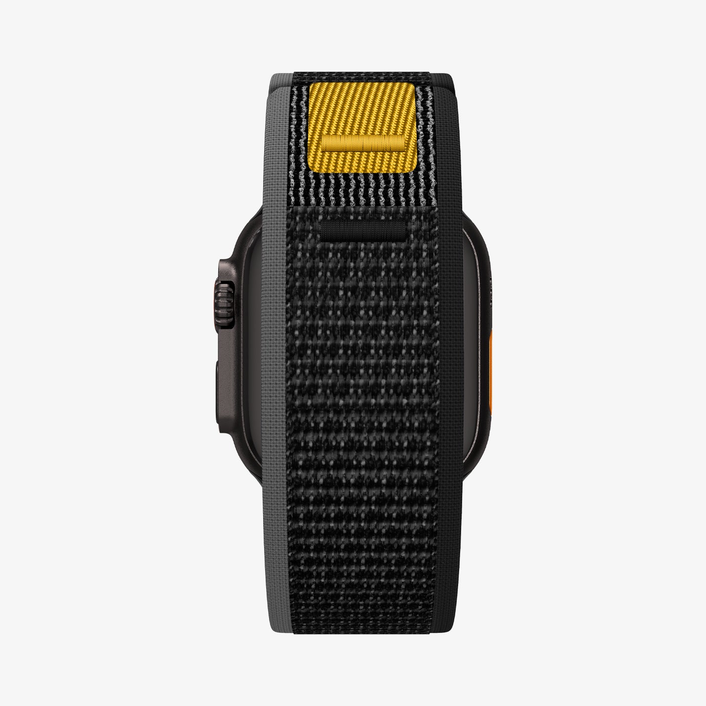 AMP09033 - Apple Watch 10 (46mm) Athlex Air in Active Black showing the bottom of the band
