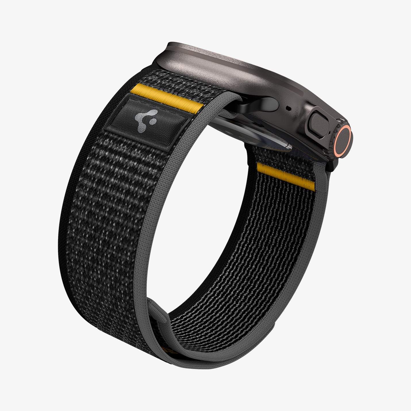 AMP09033 - Apple Watch 10 (46mm) Athlex Air in Active Black showing the sides and partial bottom