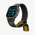 AMP09033 - Apple Watch 10 (46mm) Athlex Air in Active Black showing the front, partial side and bottom