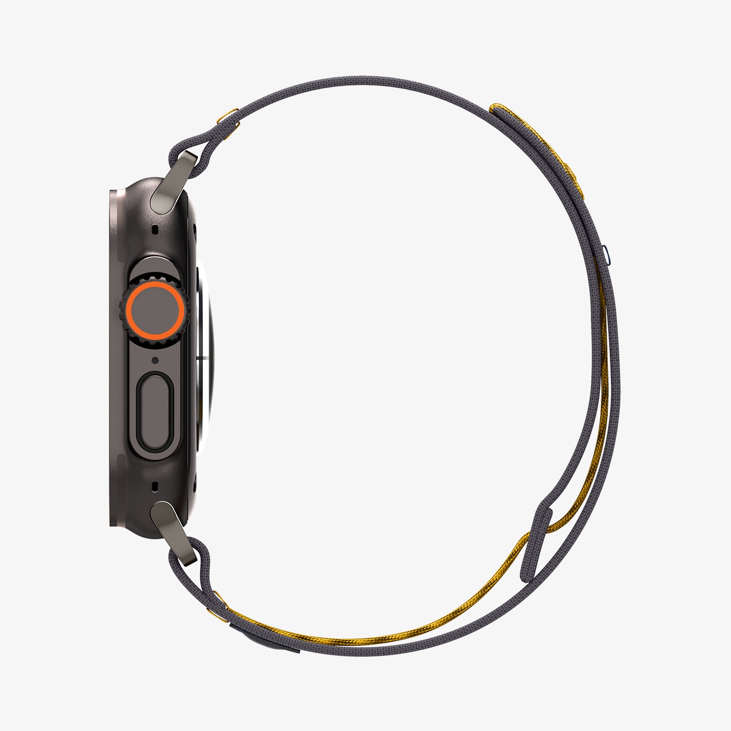 AMP09034 - Apple Watch 10 (46mm) Athlex Air in Active Gray showing the side