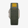 AMP09035 - Apple Watch 10 (46mm) Athlex Air in Active Green showing the bottom of the band
