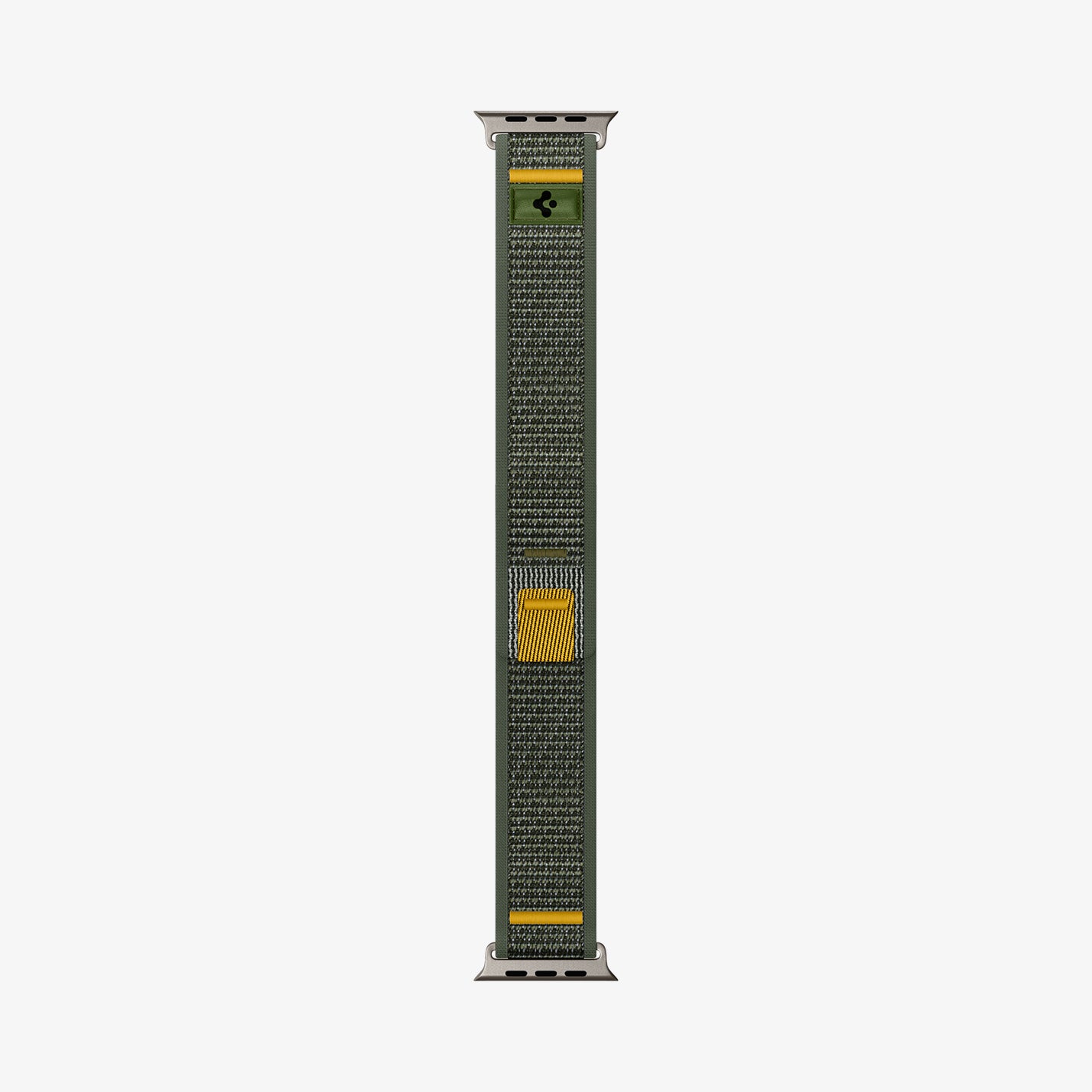 AMP09035 - Apple Watch 10 (46mm)  Athlex Air in Active Green showing the band laid out