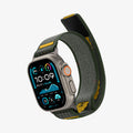 AMP09035 - Apple Watch 10 (46mm) Athlex Air in Active Green showing the front, partial side and bottom
