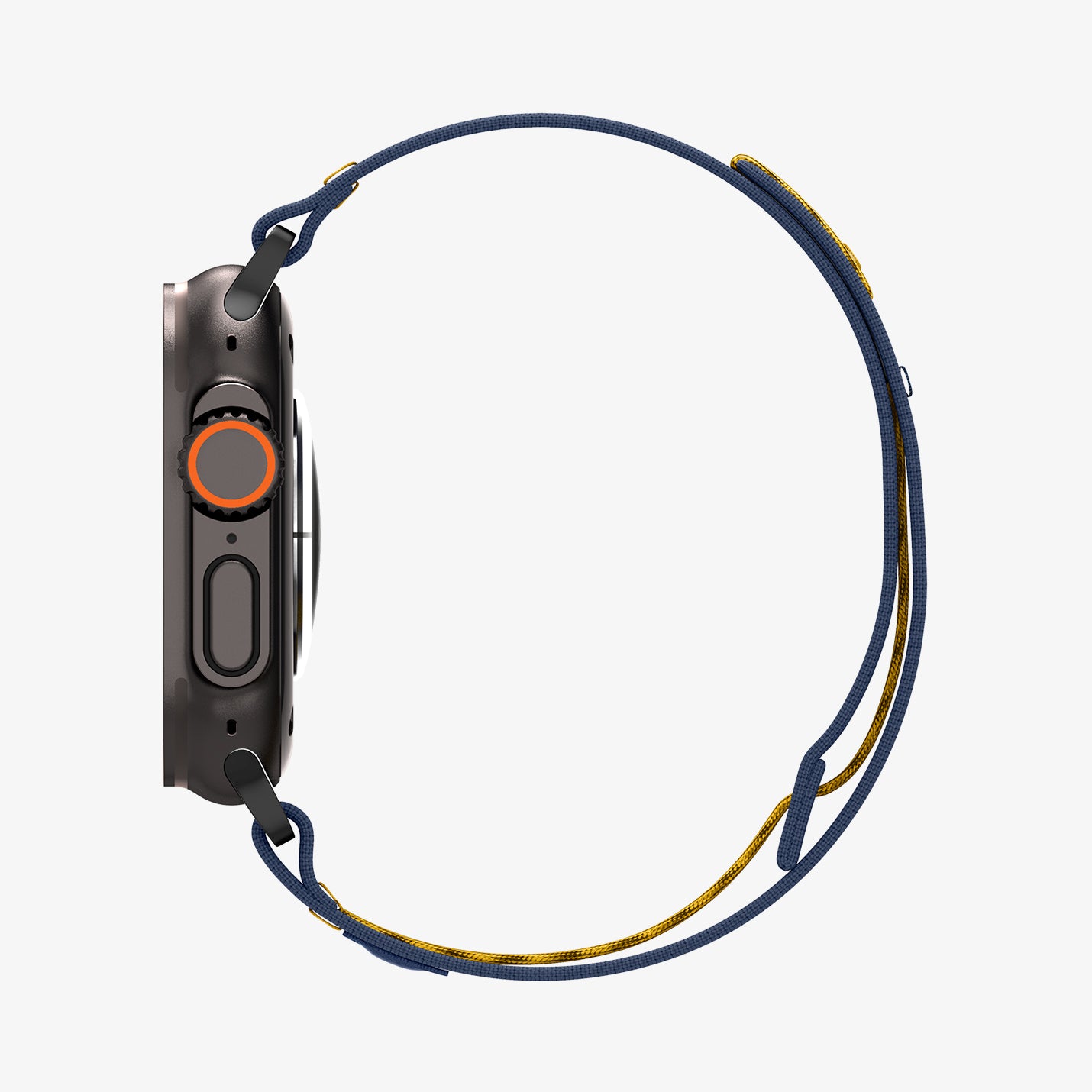 AMP09036 - Apple Watch 10 (46mm) Athlex Air in Active Navy showing the side