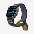 AMP09036 - Apple Watch 10 (46mm) Athlex Air in Active Navy showing the front, partial side and bottom
