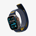 AMP09036 - Apple Watch 10 (46mm) Athlex Air in Active Navy showing the front, partial side and bottom