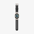AMP07591 - Apple Watch (49mm) DuraPro Armor PU in Black showing the front and sides of the strap stretched out