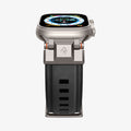 AMP07591 - Apple Watch (49mm) DuraPro Armor PU in Black showing the partial front and side