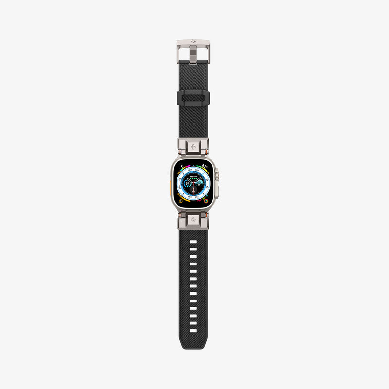 AMP06065 - Apple Watch Series DuraPro Armor Watch Band showing the front with the watch band flat