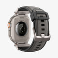 AMP09104 - Apple Watch Ultra (49mm) DuraPro Armor in Gray showing the back and partial inside of watch