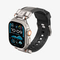 AMP09104 - Apple Watch Ultra (49mm) DuraPro Armor in Gray showing the front of the watch face, partial side and inner