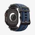 AMP09103 - Apple Watch Ultra (49mm) DuraPro Armor in Navy Blue showing the back and partial inside of watch band