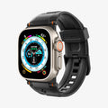 AMP07105 - Apple Watch (49mm) Rugged Ultra Band in Matte Black showing the front and partial inside of band