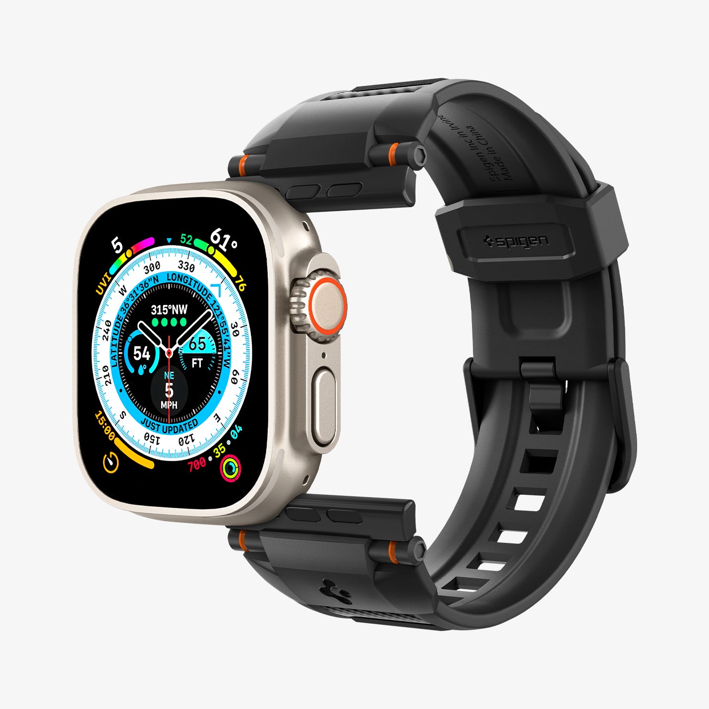 AMP02854 - Apple Watch Series Rugged Band in Matte Black