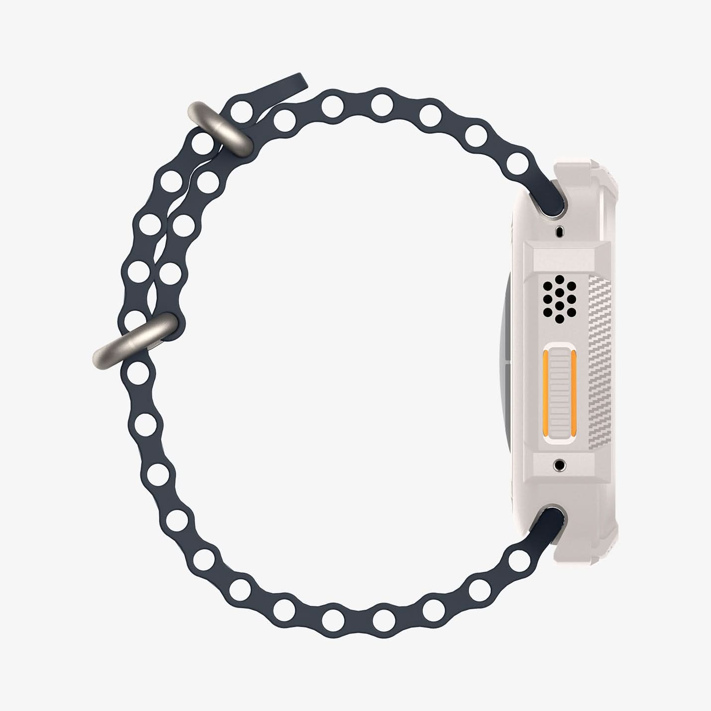 ACS07381 - Apple Watch (49mm) Rugged Armor in Dune Beige showing the side