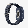 ACS07382 - Apple Watch (49mm) Rugged Armor in Navy Blue showing the back, partial inner side and bottom
