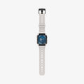 ACS08593 - Apple Watch 10 (42mm) Case Rugged Armor Pro in Dune Beige showing the front, strap band laid flatly
