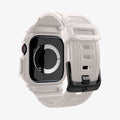 ACS08607 - Apple Watch 10 (46mm) Case Rugged Armor Pro in Dune Beige showing the back of watch face, partial sides, inner and bottom