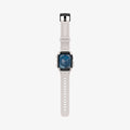 ACS08607 - Apple Watch 10 (46mm) Case Rugged Armor Pro in Dune Beige showing the front, strap band laid flatly