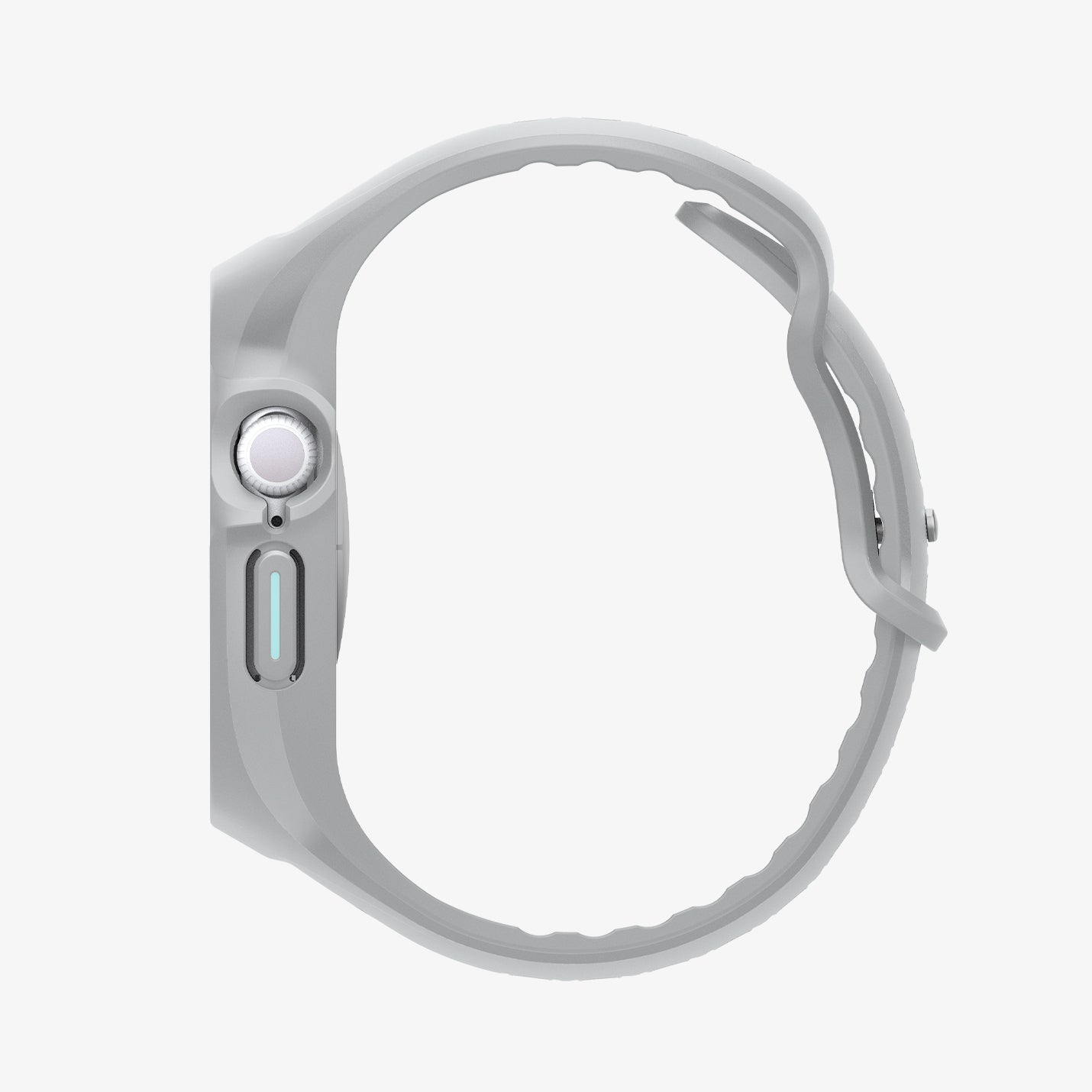 ACS09318 - Apple Watch 10 (46mm) Case Liquid Air Pro in Gray showing the side
