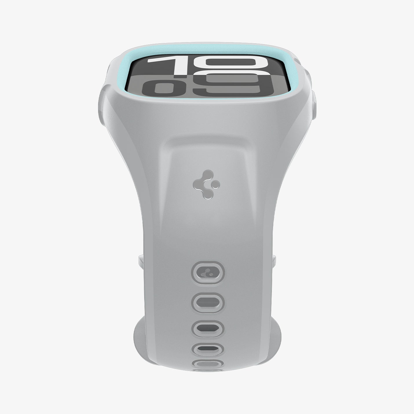 ACS09318 - Apple Watch 10 (46mm) Case Liquid Air Pro in Gray showing the partial front and side