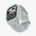 ACS09318 - Apple Watch 10 (46mm) Case Liquid Air Pro in Gray showing the front, side and partial inner and bottom