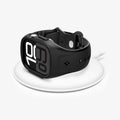 ACS09317 - Apple Watch 10 (46mm) Case Liquid Air Pro in Matte Black showing the front, side and partial inner and bottom