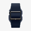 ACS08925 - Apple Watch 10 (46mm) Case Lite Fit Pro in Navy Blue showing the back bottom of the strap