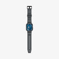 ACS07387 - Apple Watch (45mm) Rugged Armor Pro in Dark Gray showing the front and sides laid-out flat