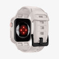 ACS07386 - Apple Watch (45mm) Rugged Armor Pro in Dune Beige showing the back, inner partial side and bottom