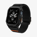 ACS07103 - Apple Watch (45mm) Lite Fit Pro in Matte Black showing the front and side and inner strap