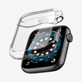 ACS00427 - Apple Watch Series (Apple Watch (40mm)) Case Ultra Hybrid in crystal clear showing the case hovering in front of watch face
