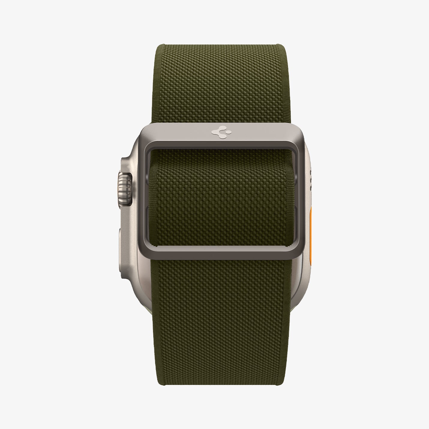 AMP05985 - Apple Watch Series (Apple Watch (49mm)/Apple Watch (45mm)/Apple Watch (42mm)) Watch Band Lite Fit Ultra màu kaki hiển thị mặt sau