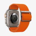AMP05986 - Apple Watch Series (Apple Watch (49mm)/Apple Watch (45mm)/Apple Watch (42mm)) Watch Band Lite Fit Ultra in orange showing the back of watch face