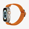 AMP05986 - Apple Watch Series (Apple Watch (49mm)/Apple Watch (45mm)/Apple Watch (42mm)) Watch Band Lite Fit Ultra in orange showing the front and side
