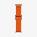AMP05986 - Apple Watch Series (Apple Watch (49mm)/Apple Watch (45mm)/Apple Watch (42mm)) Watch Band Lite Fit Ultra in orange showing the watch band laid out flat