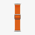 AMP05986 - Apple Watch Series (Apple Watch (49mm)/Apple Watch (45mm)/Apple Watch (42mm)) Watch Band Lite Fit Ultra in orange showing the watch band laid out flat