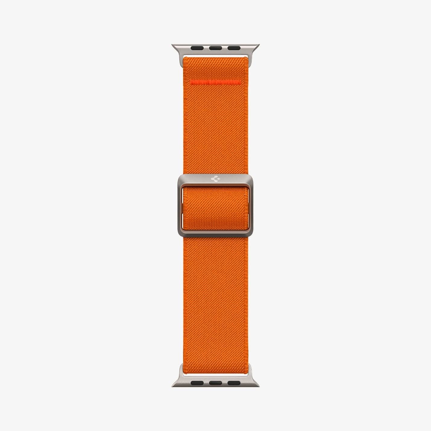 AMP05986 - Apple Watch Series (Apple Watch (49mm)/Apple Watch (45mm)/Apple Watch (42mm)) Watch Band Lite Fit Ultra in orange showing the watch band laid out flat